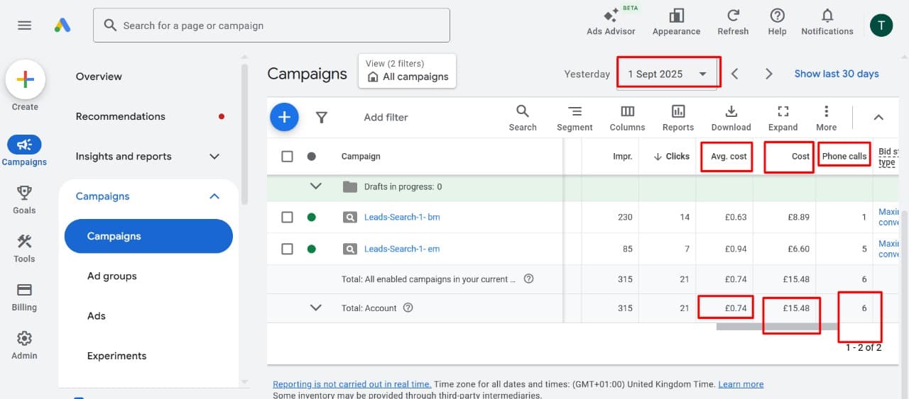 Search & Conversion-Focused Campaign Structure